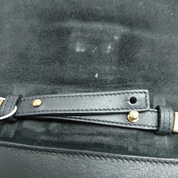 Calfskin Crossbody Bag Black