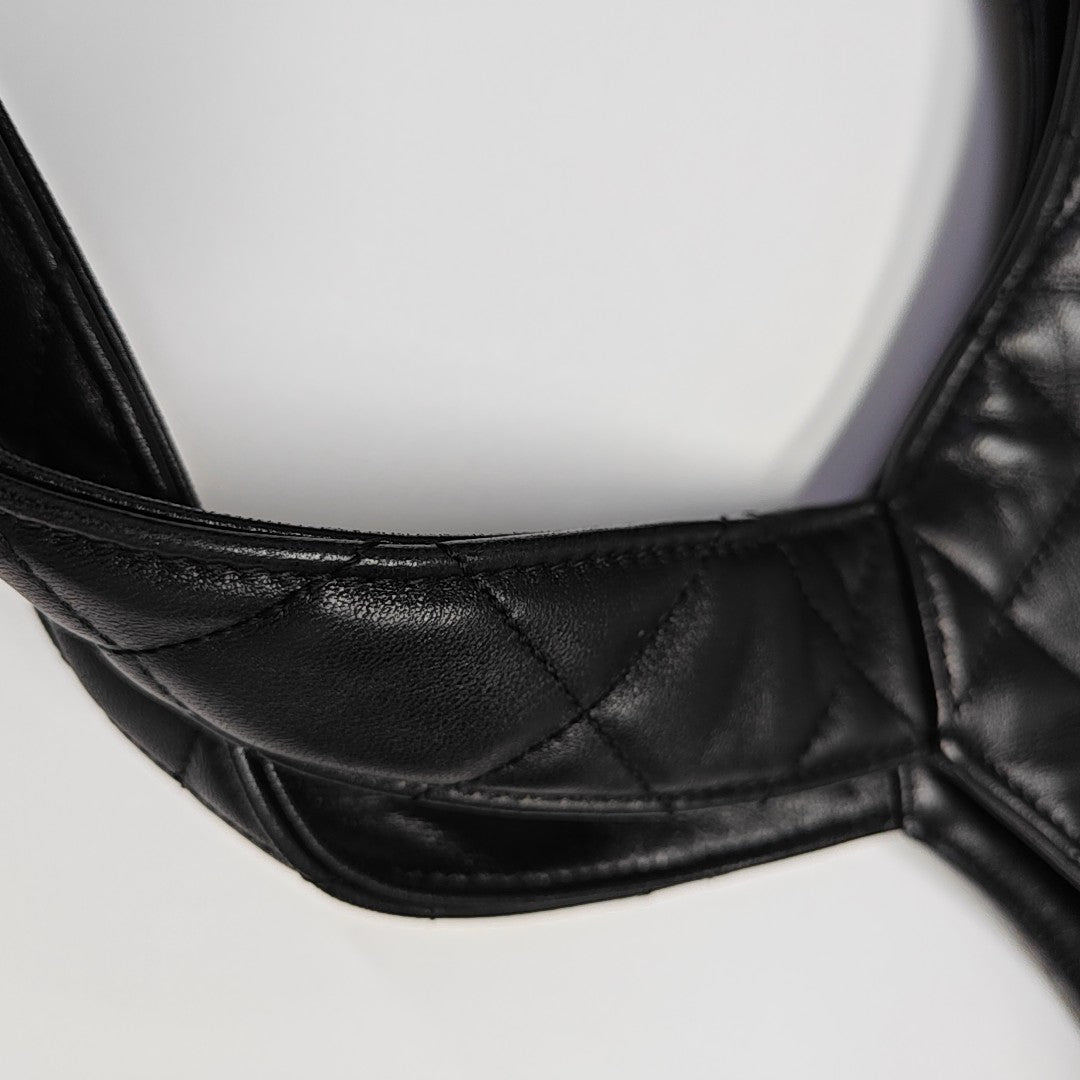 ICARE Extra Large Quilted Lambskin Black