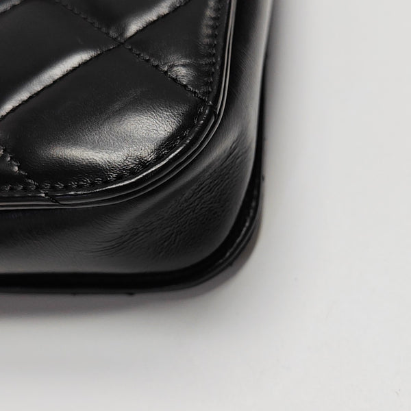 PREFECT EDGE Large Quilted Calfskin Black
