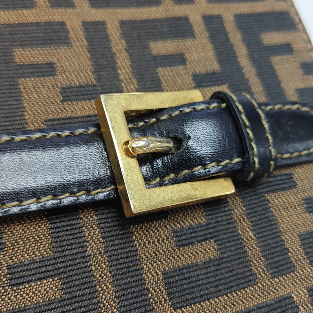 Fabric Shoulder Bag Brown
