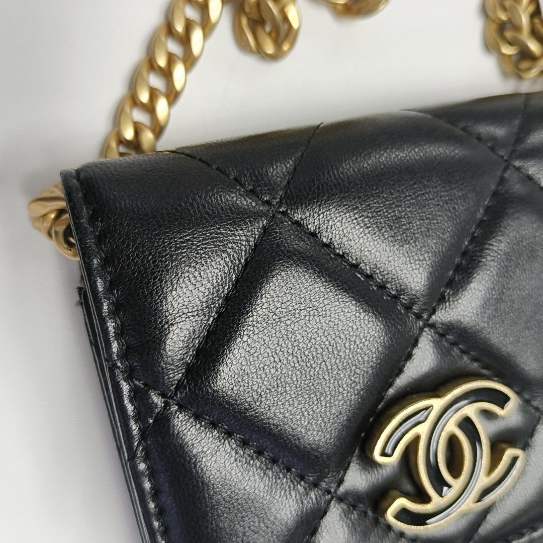Quilted Lambskin Black