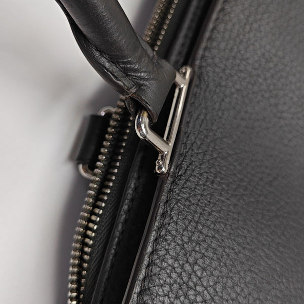 Calfskin Top Handle Bag Gray