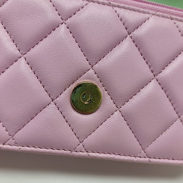 Quilted Lambskin Shoulder Bag Pink