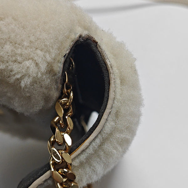 Sheepskin Shoulder Bag Beige