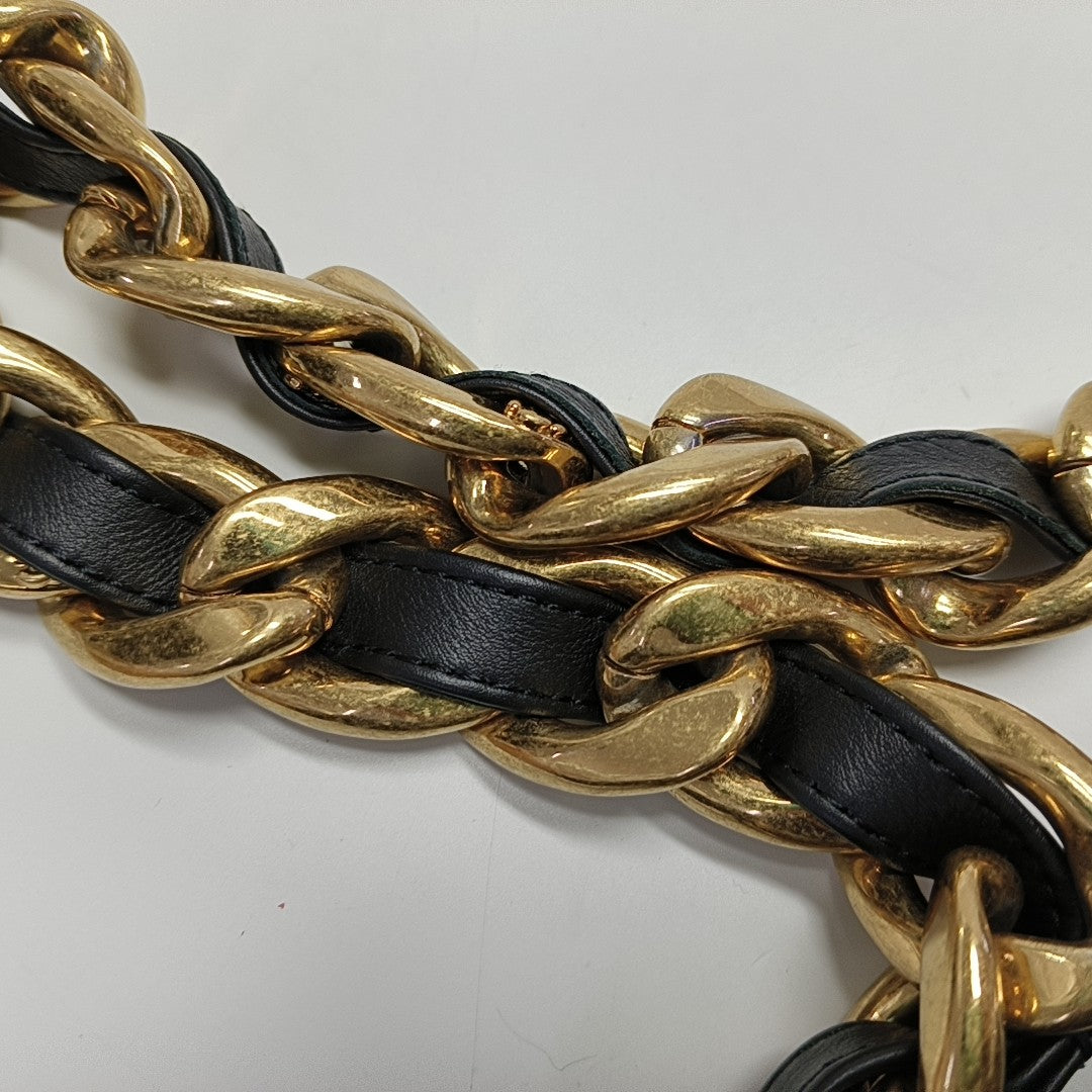 CC CROWN Quilted Lambskin Black