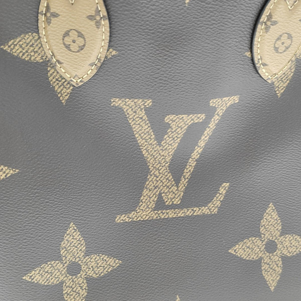 ONTHEGO MM Monogram Coated Canvas Brown