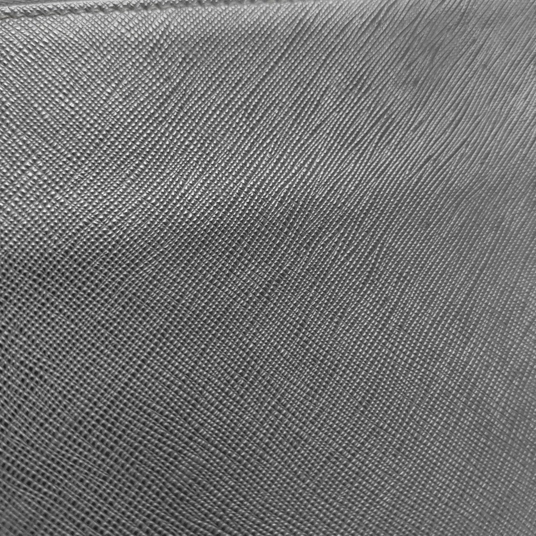 Saffiano Calfskin Clutch Black