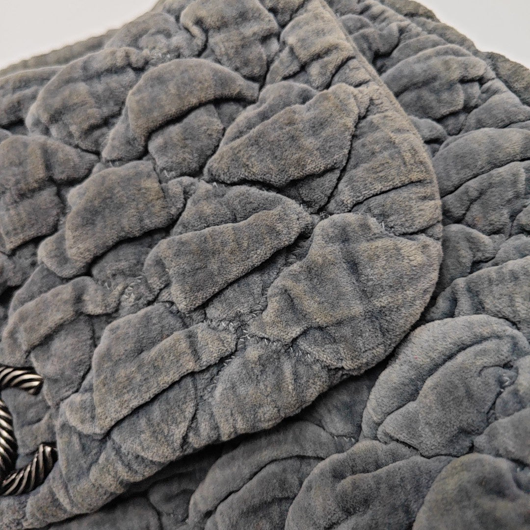 Quilted Velvet Gray