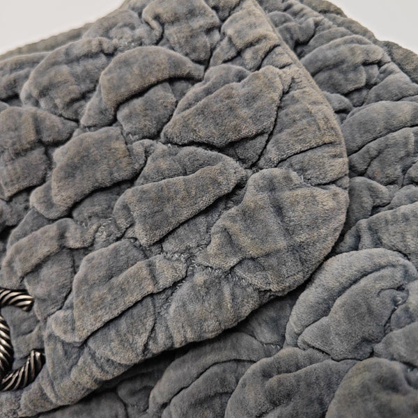 Quilted Velvet Gray