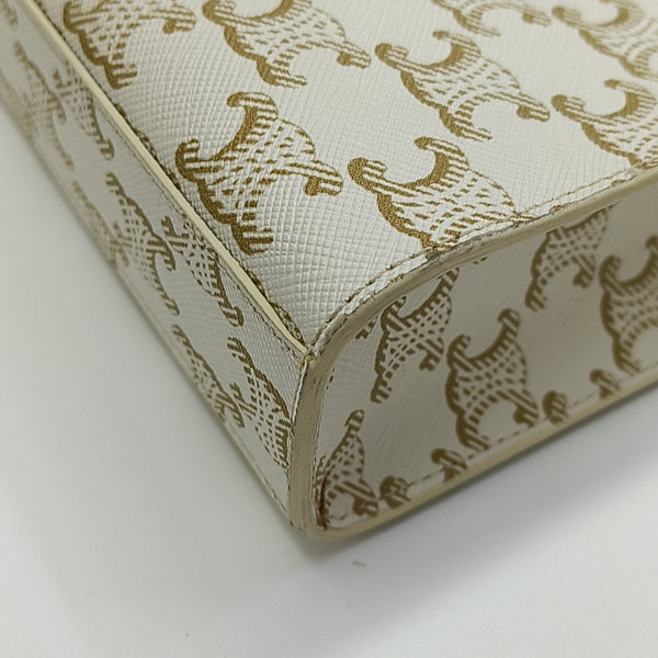 CABAS Mini Coated Canvas White