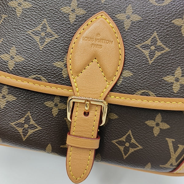 DIANE Monogram Coated Canvas Brown