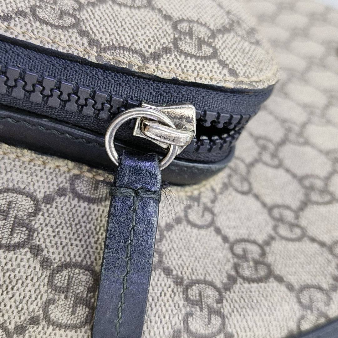 Monogram Coated Canvas Backpack Small Brown