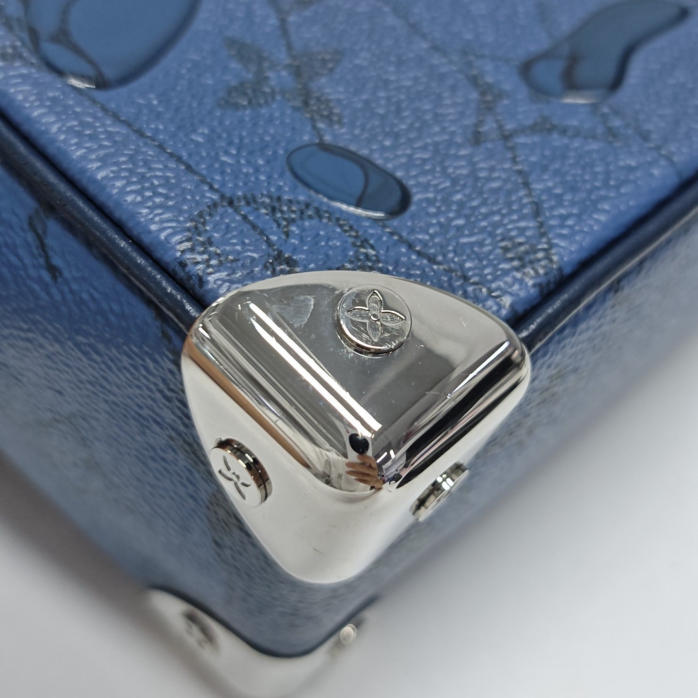 SOFT TRUNK Mini Monogram Coated Canvas Blue