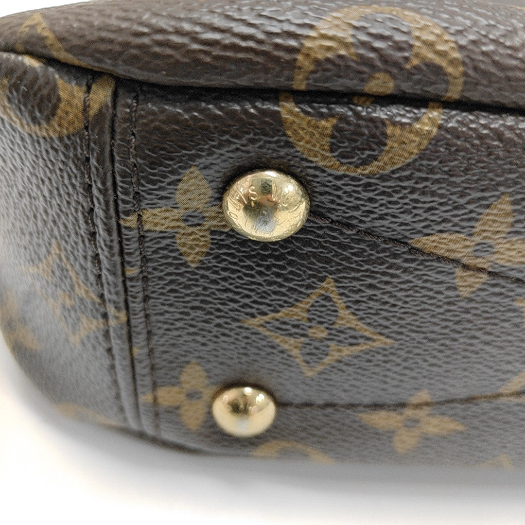 PALLAS BB Monogram Coated Canvas Brown