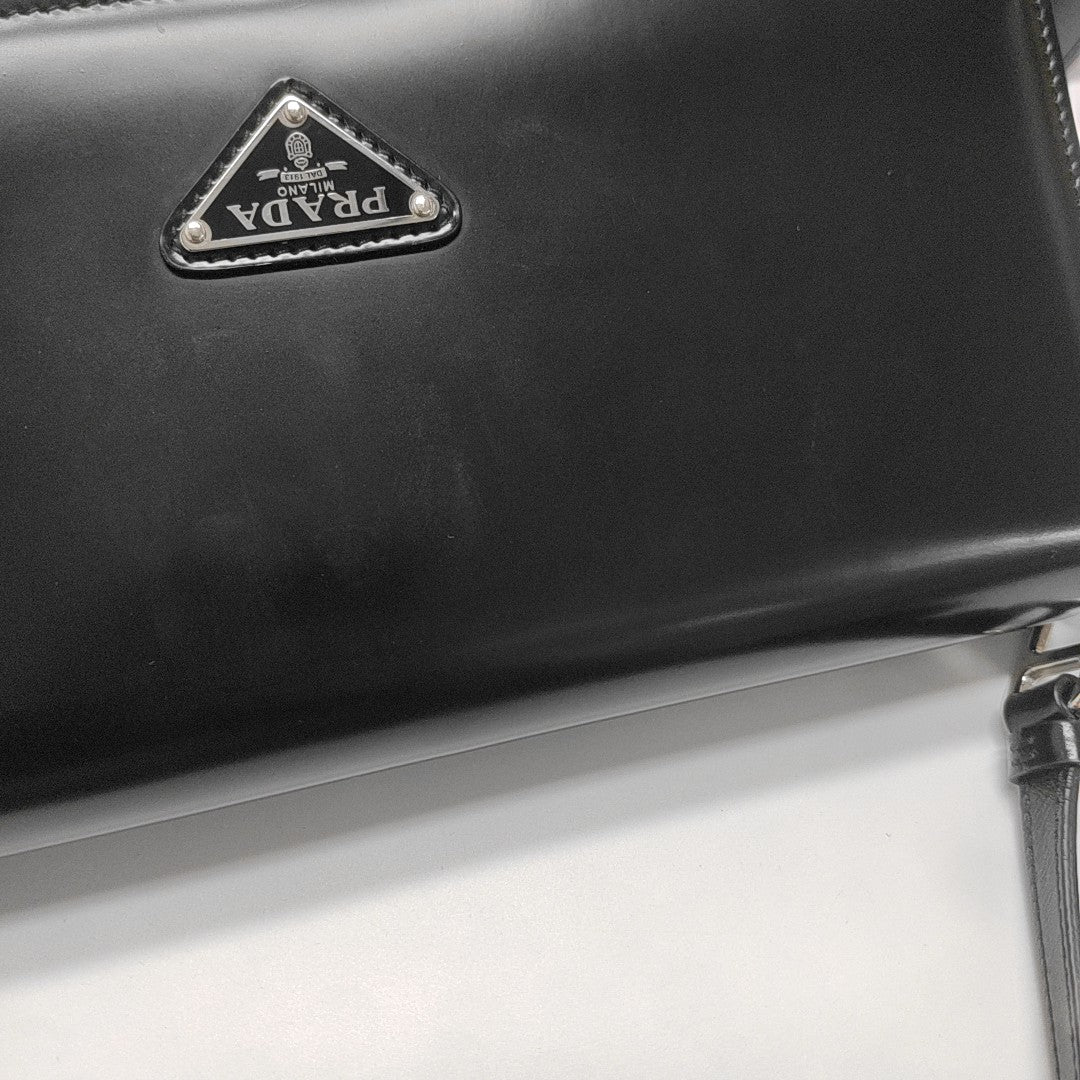 Calfskin Shoulder Bag Black