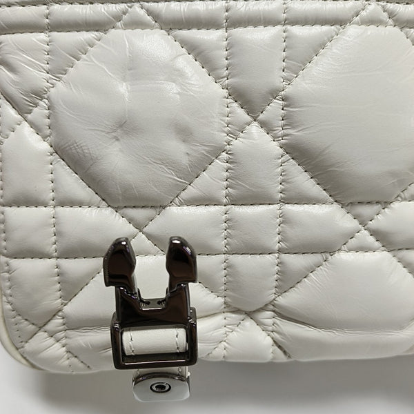Authenticated pre-owned  Diorcamp Small Cannage Calfskin White - Shoulder Bag at Looply