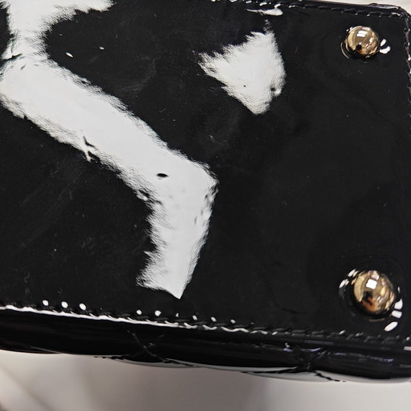 Quilted Calfskin Shoulder Bag Small Black
