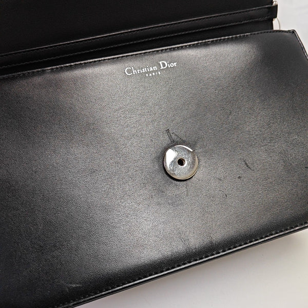Leather Shoulder Bag Black
