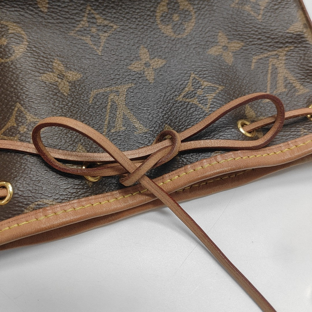NÉONOÉ Nano Monogram Coated Canvas Brown