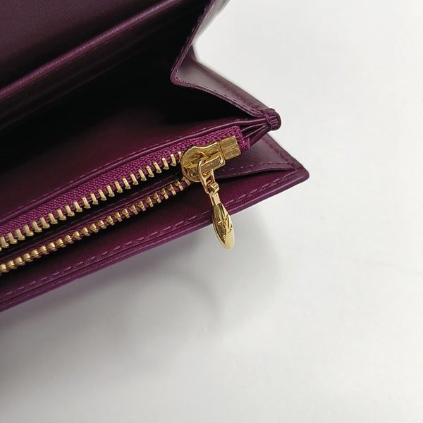 PORTE MONNAIE Patent Leather Purple Wallet