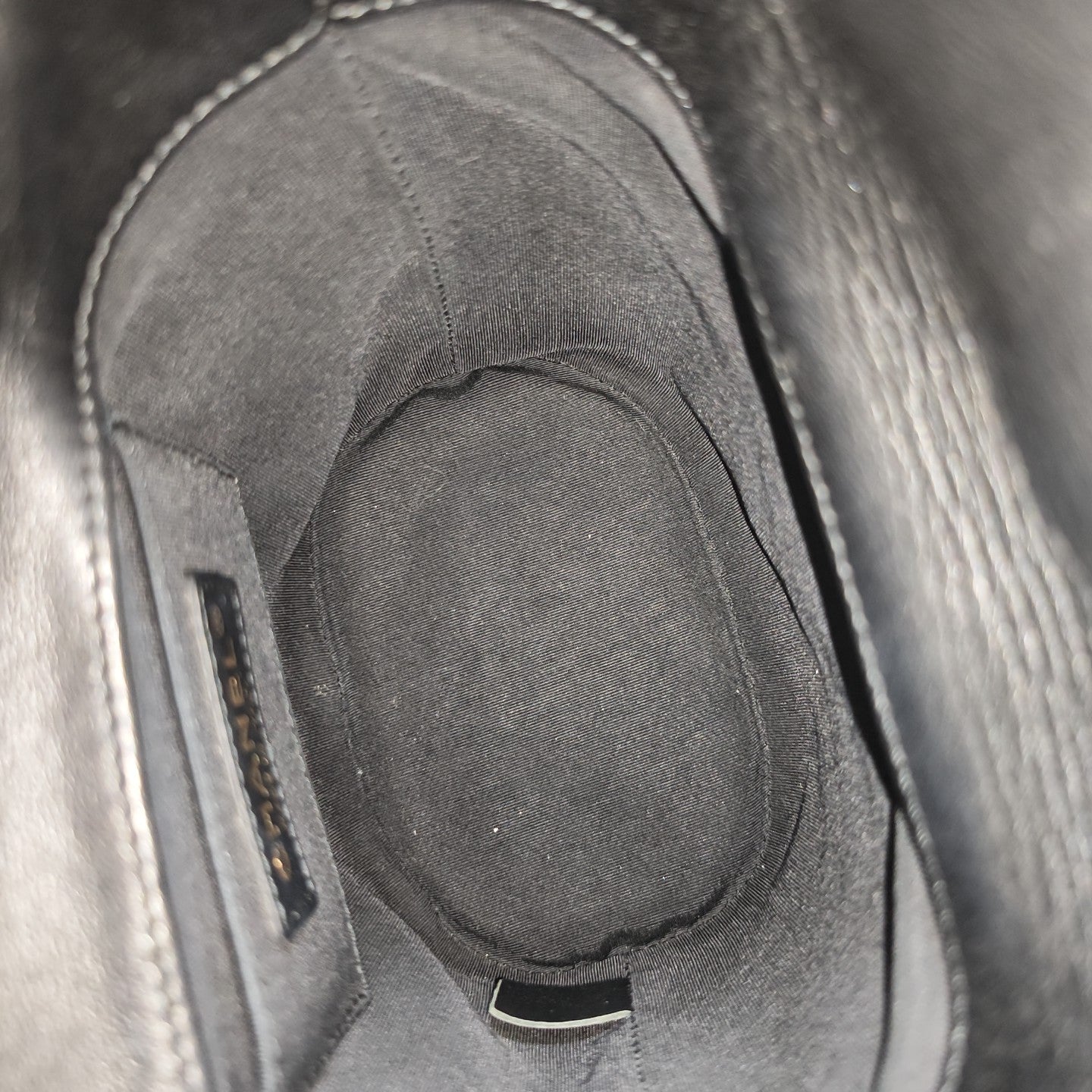 Quilted Calfskin Bucket Bag Black