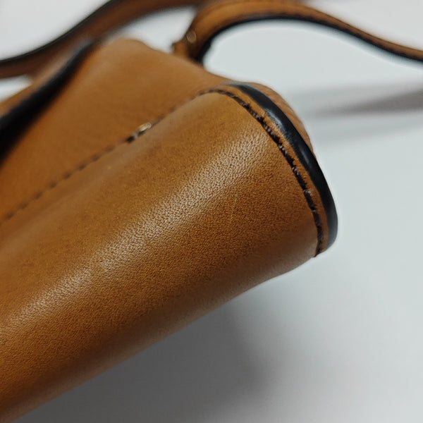 Calfskin Shoulder Bag Brown