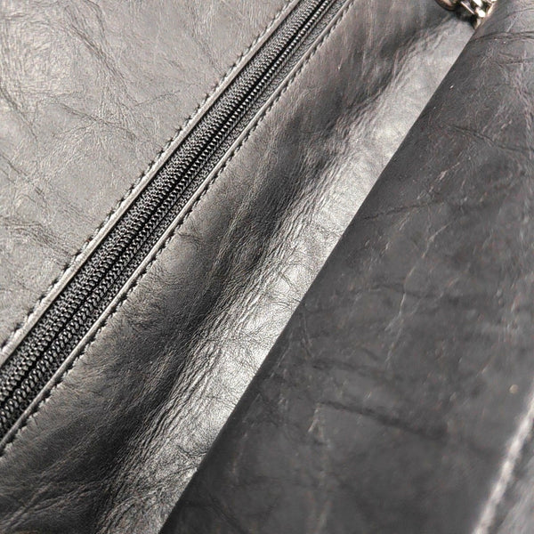 Authenticated pre-owned  2.55 227 (jumbo) Quilted Vintage Calf Black - Shoulder Bag at Looply