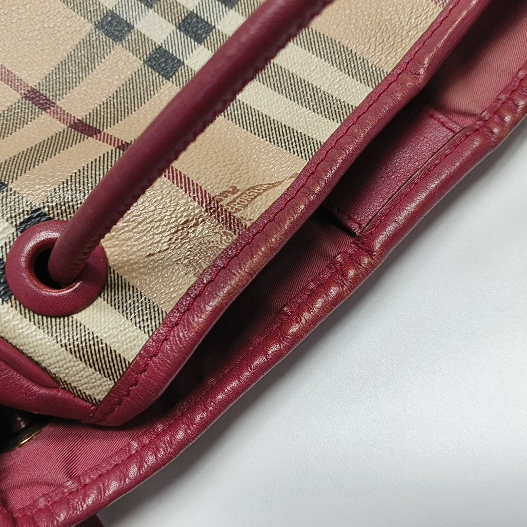 Coated Canvas Tote Bag Beige