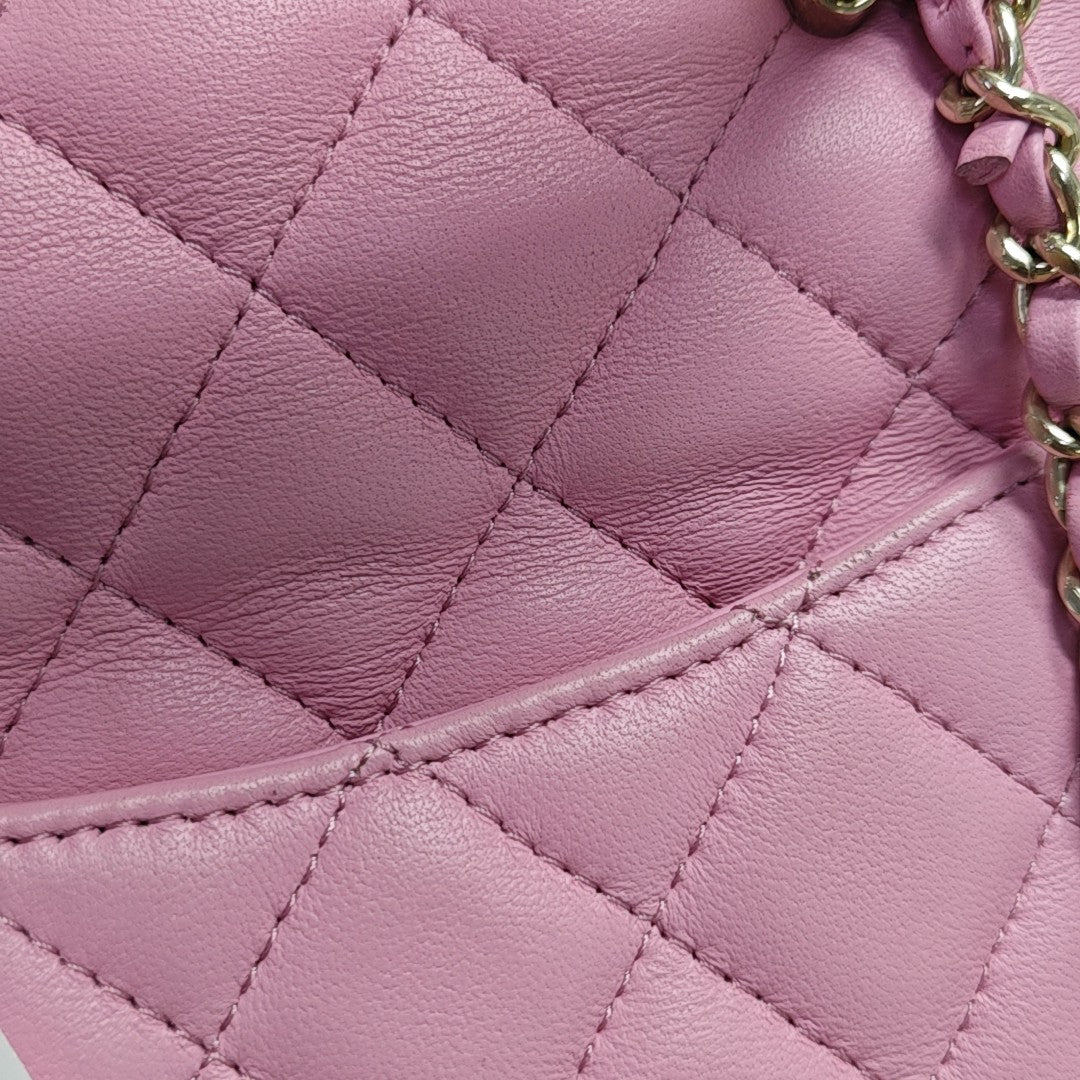 CLASSIC FLAP Mini Quilted Lambskin Purple
