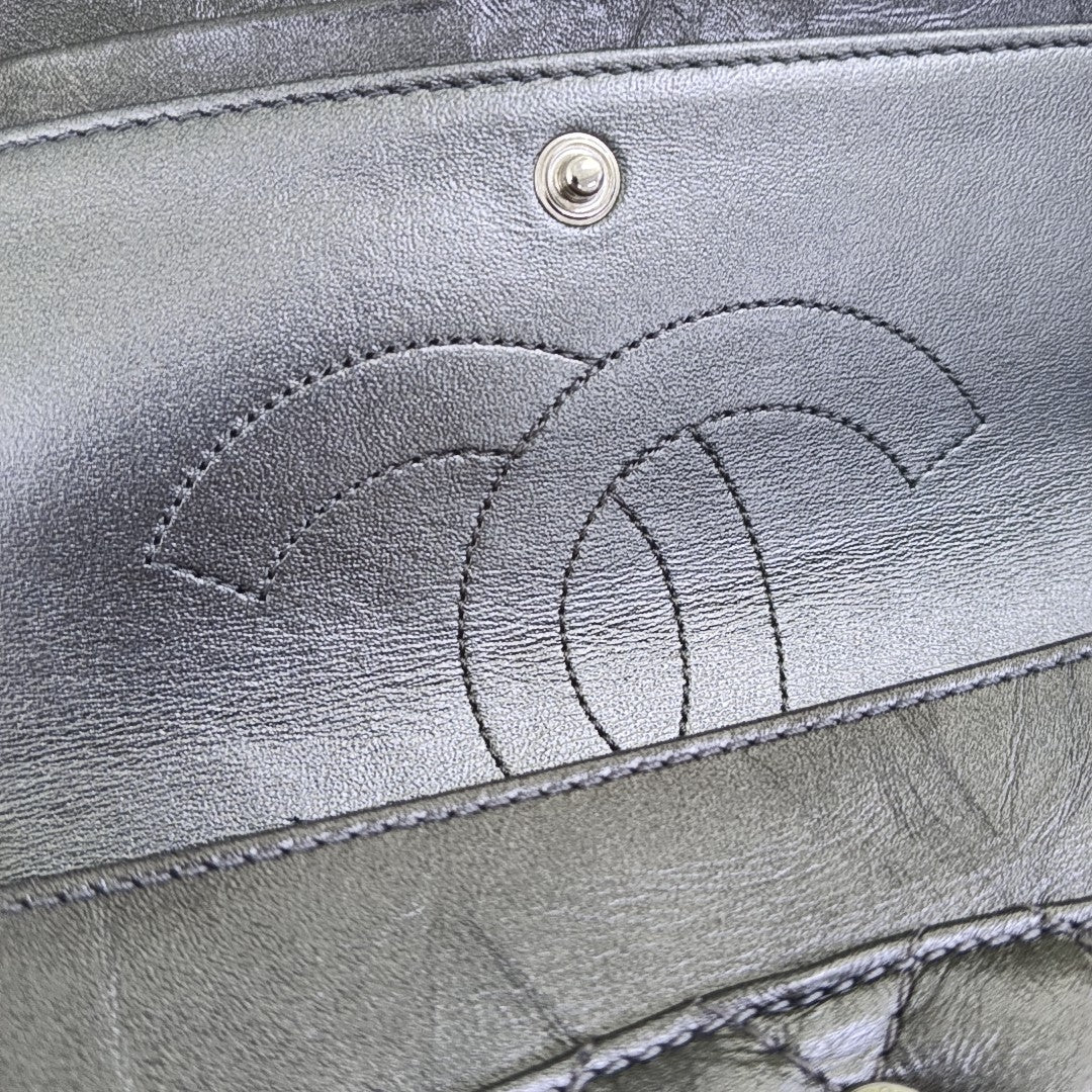 2.55 225 (small) Quilted Calfskin Gray