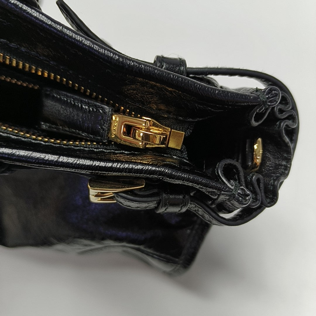 Bonnie Medium Patent Leather Black