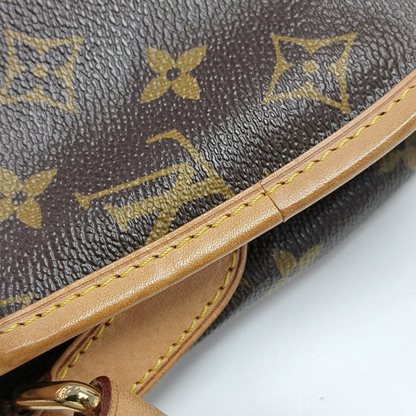 MENILMONTANT PM Monogram Coated Canvas Brown