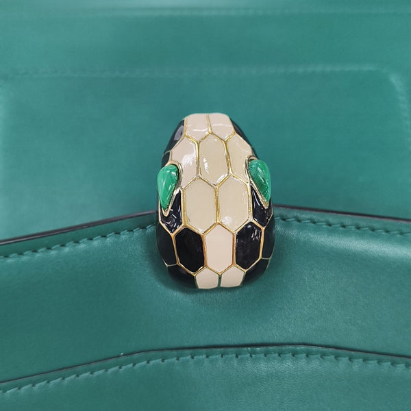 SERPENTI FOREVER Medium Calfskin Green