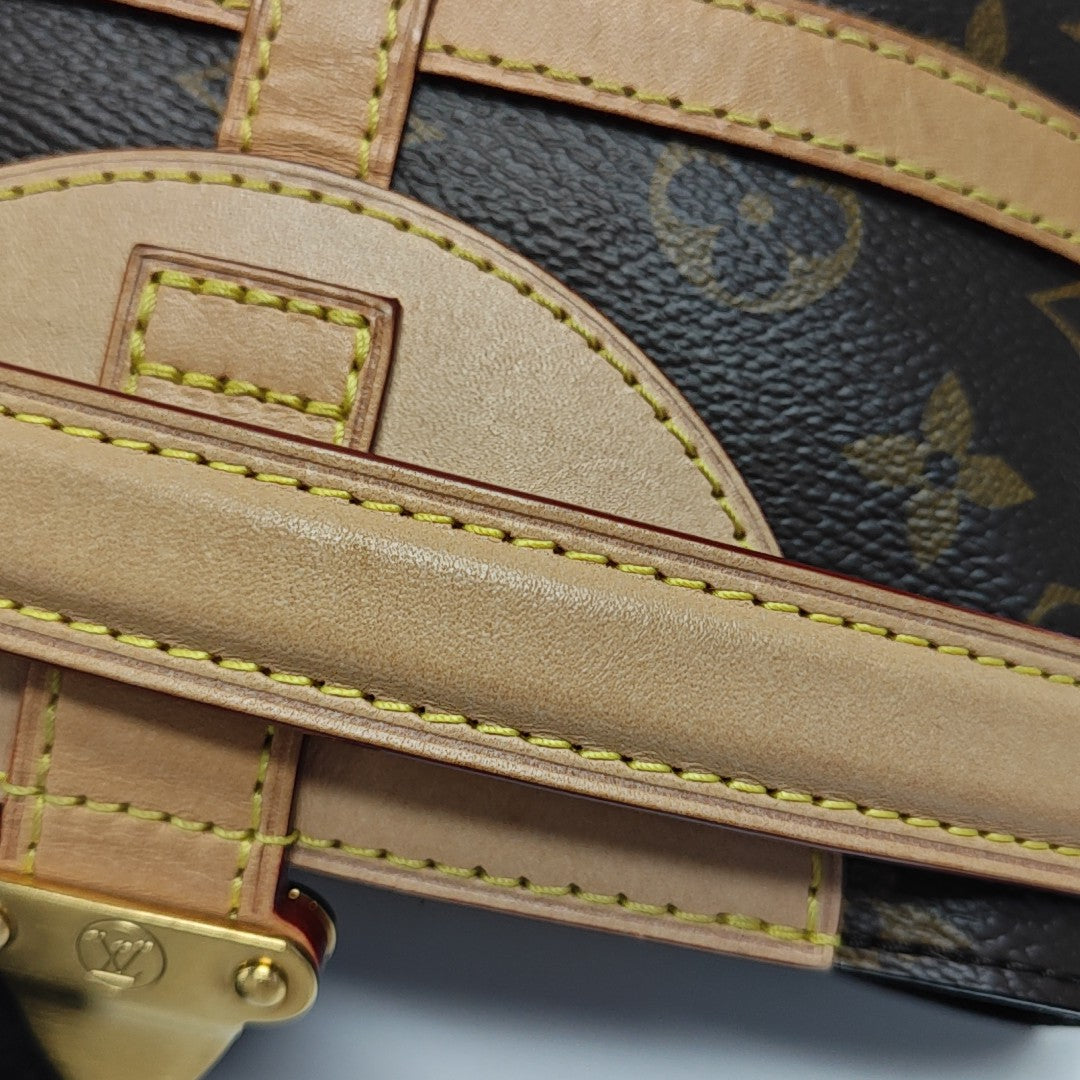 DUFFLE Monogram Coated Canvas Brown