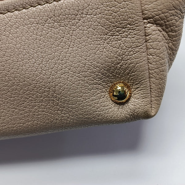 Calfskin Shoulder Bag Beige