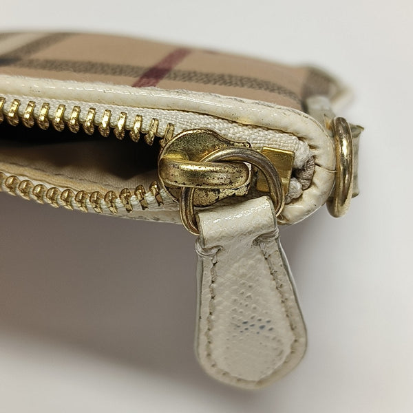 Coated Canvas Crossbody Bag Beige