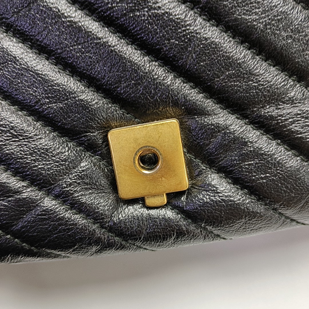 GG Marmont Small Quilted Calfskin Black