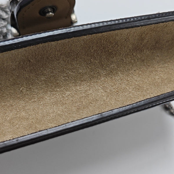 Dionysus Super Mini Monogram Coated Canvas Beige