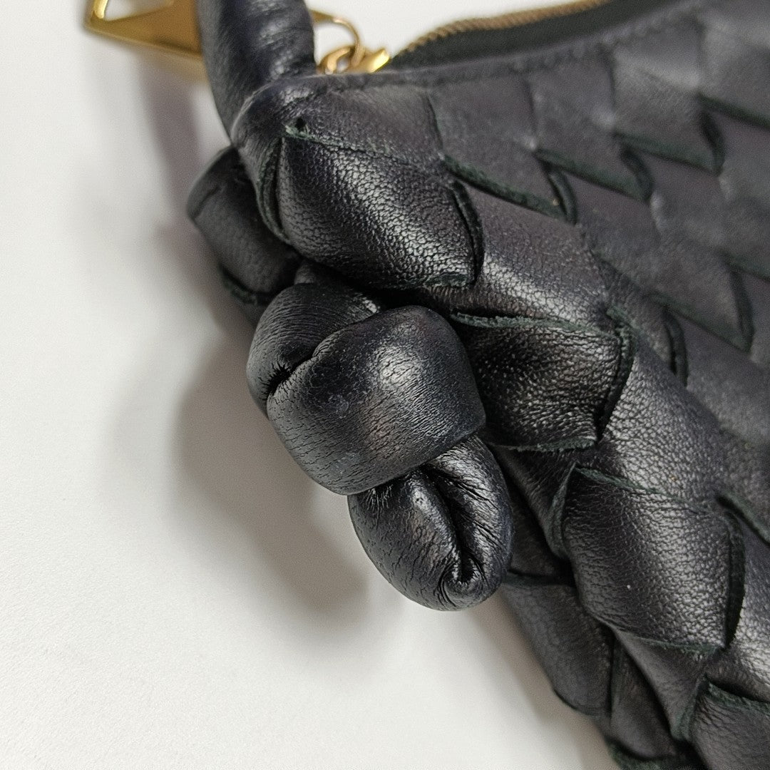 Lambskin Top Handle Bag Black