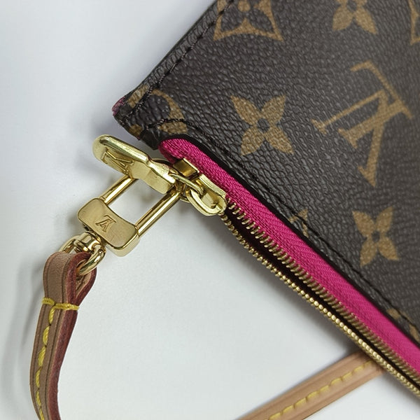 NEVERFULL MM Monogram Coated Canvas Brown