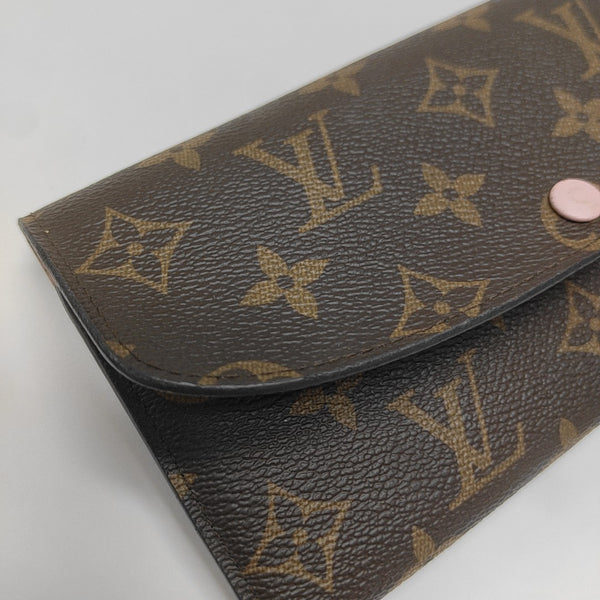 EMILIE Monogram Coated Canvas Brown Wallet