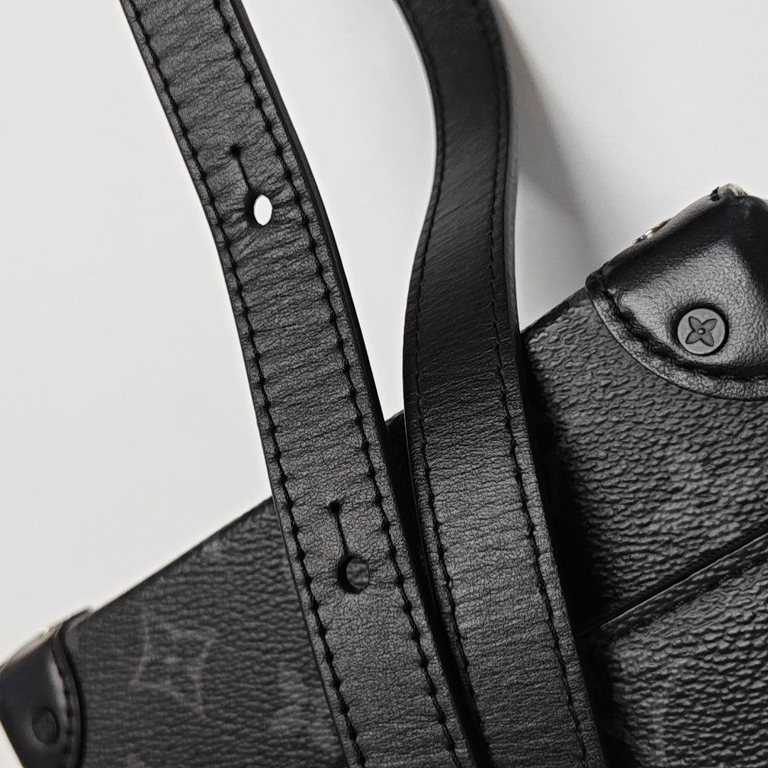 STEAMER Mini Monogram Coated Canvas Black