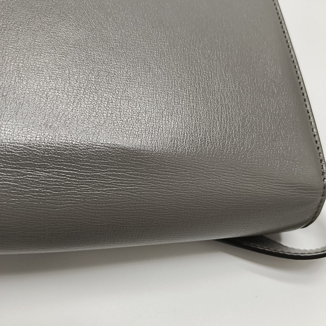 GG Ring Small Calfskin Gray