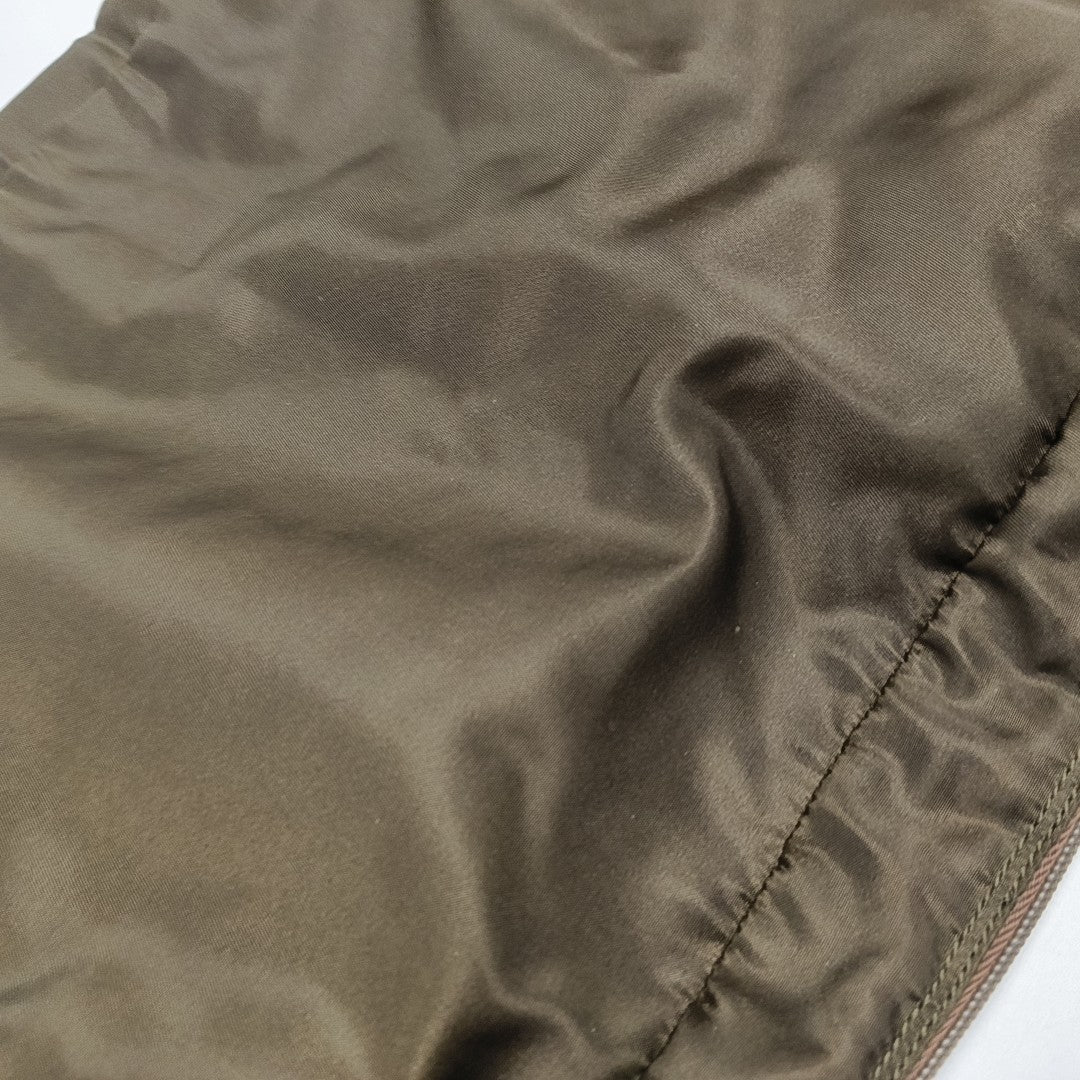 Nylon Clutch Brown
