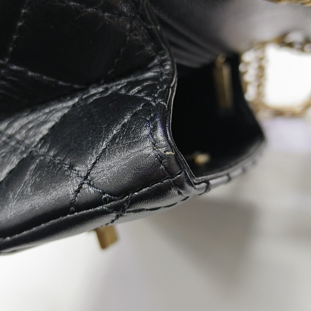 2.55 224 (mini) Quilted Vintage Calf Black