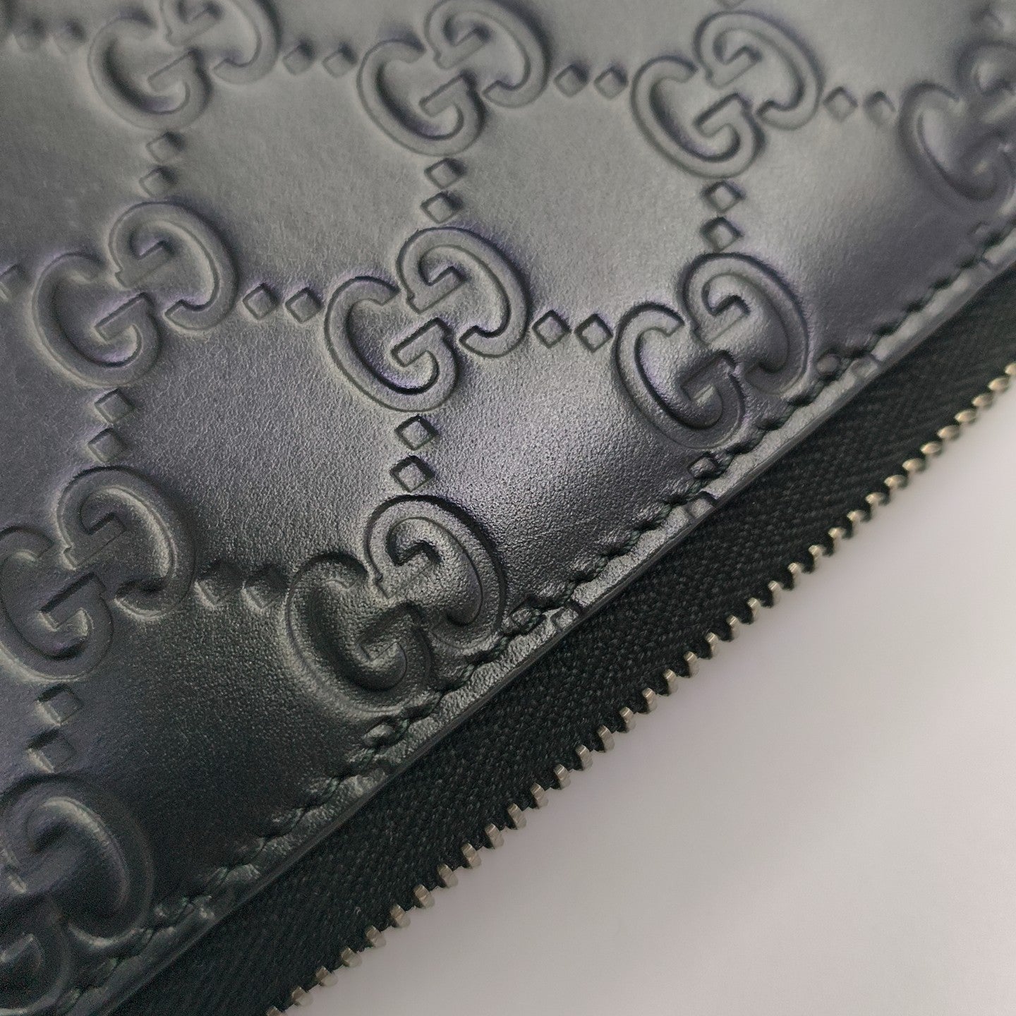 Signature Monogram Calfskin Black Wallet
