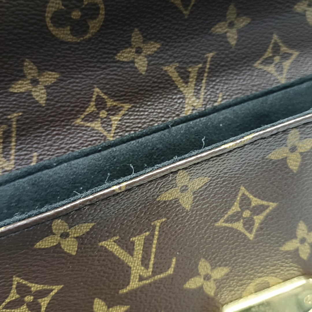 SAINT PLACIDE Monogram Coated Canvas White
