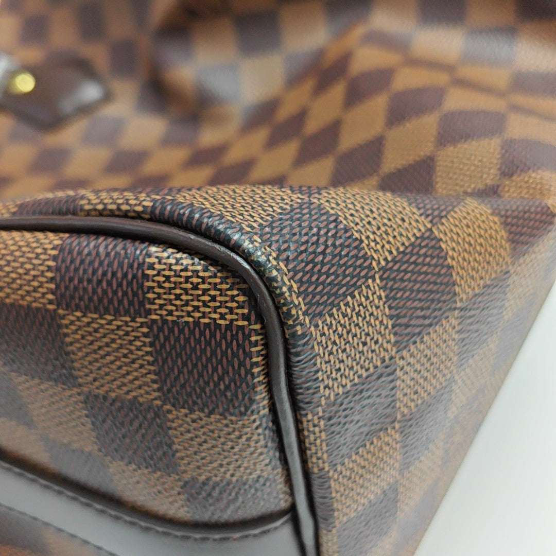 SPEEDY 25 Damier Ebene Coated Canvas Brown