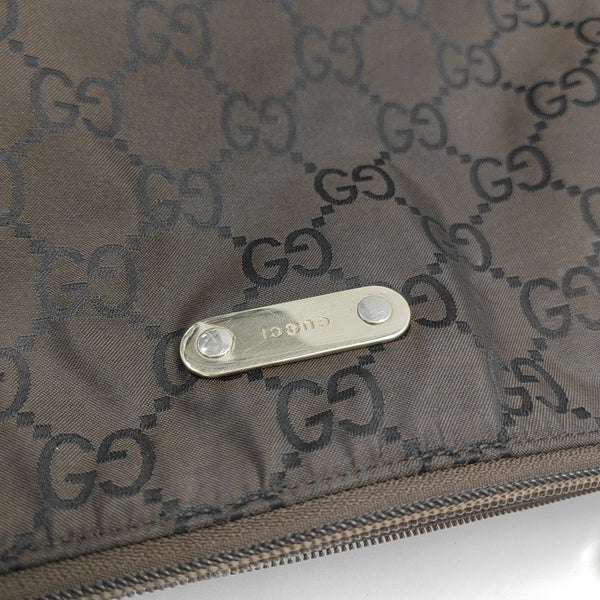 Monogram Canvas Shoulder Bag Brown