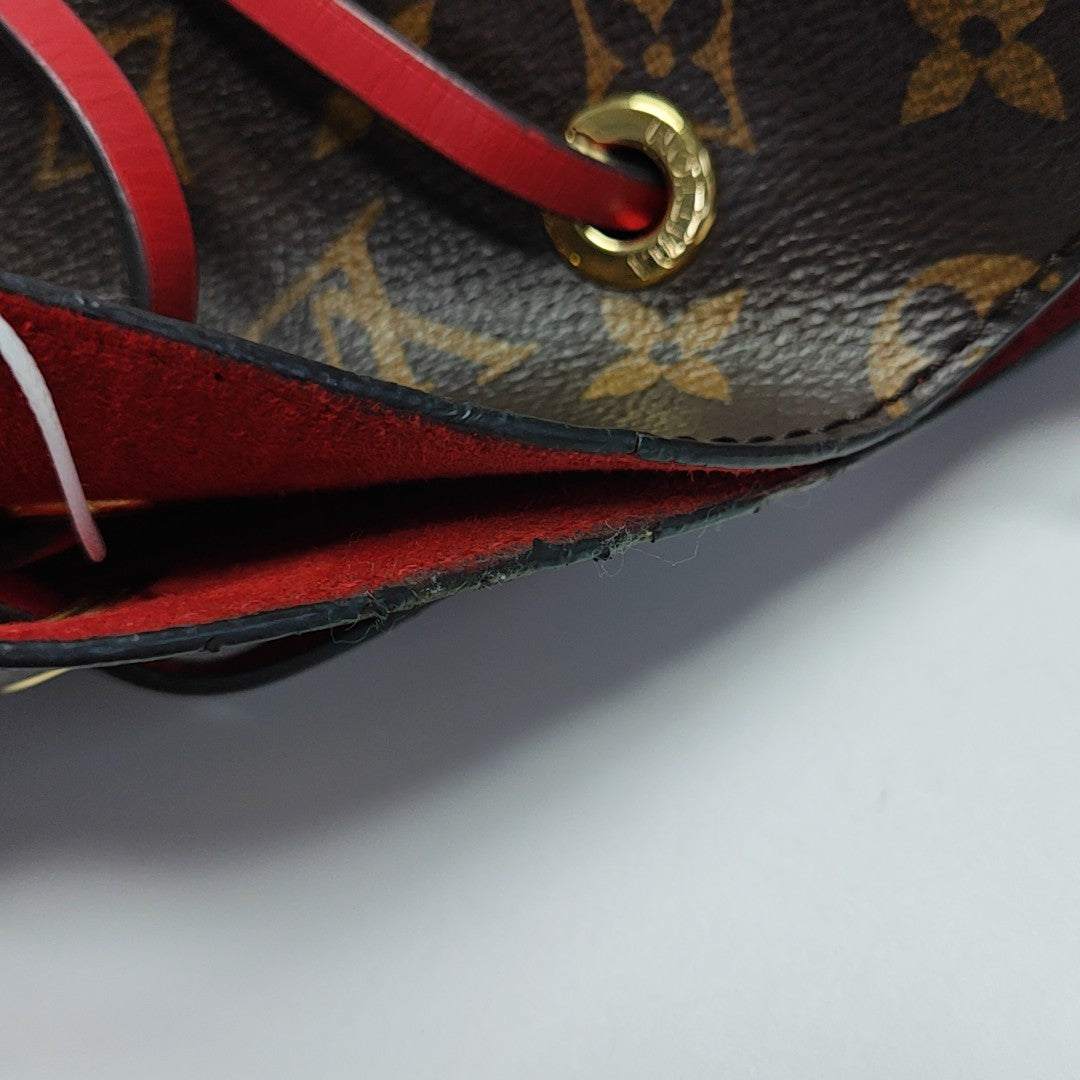 NÉONOÉ MM Monogram Coated Canvas Brown